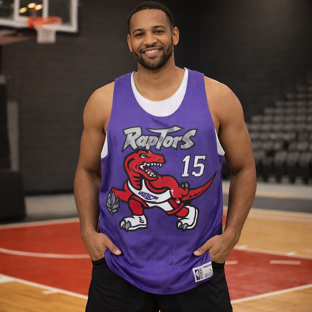 C22 Mitchell & Ness Toronto Raptors Reversible Jersey Vince Carter #15 Large